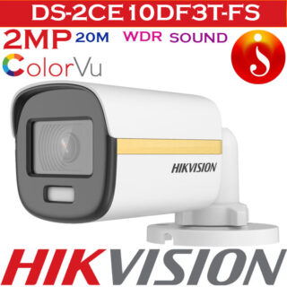 DS-2CE10DF3T-FS hikvision colorvu wdr audio camera