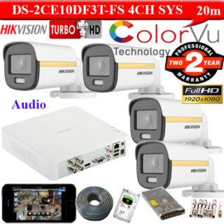 DS-2CE10DF3T-FS hikvision 2mp colorvu camera with audio