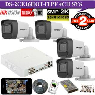 DS-2CE16H0T-ITPF Price 4 camera system