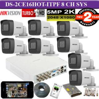 DS-2CE16H0T-ITPF Hikvision 8 camera system