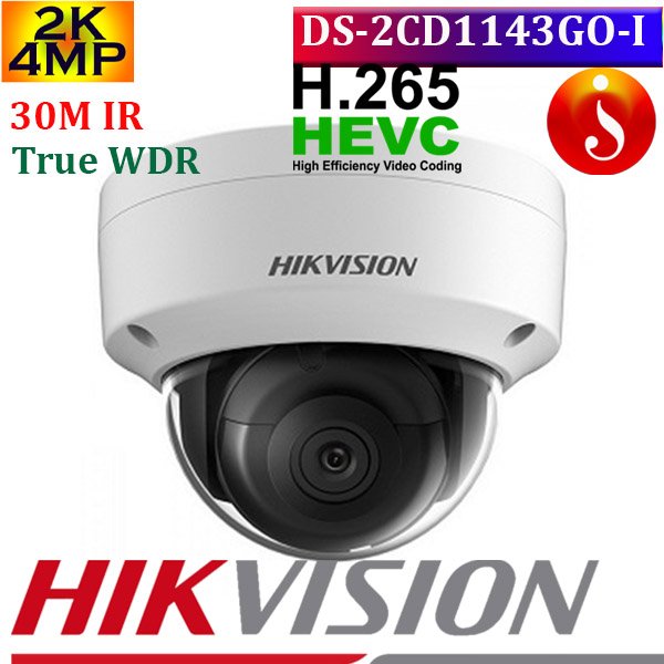 High performance DS-2CD1143GO-I super camera 1 DS-2CD1143GO-I Hikvision 4mp true WDR IP camera