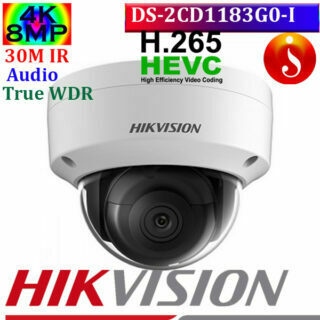 DS-2CD1183G0-I hikvision 8mp audio dome ip camera