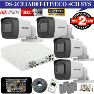 DS-2CE1AD0T-ITP/ECO 4 Camera system