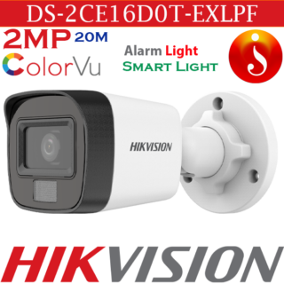 Hikvision dual light alarm colorvu camera ds-2ce16d0t-exlpf