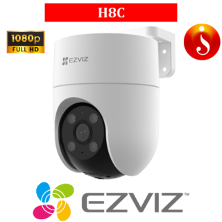 pan & tilt wifi smart home siren strobe light Colorvu Camera H8C
