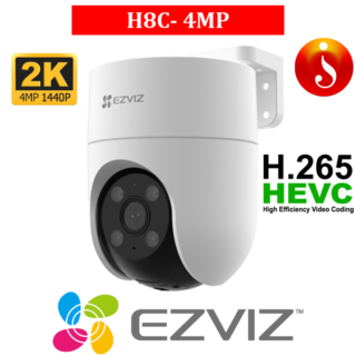 Ezviz H8C 4MP 2K Smart Home siren strobe light PT Colorvu wifi Camera