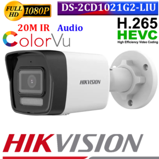 Smart dual light 2MP Colorvu Audio IP camera DS-2CD1021G2-LIU