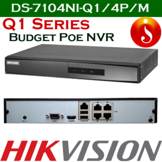 Hikvision best budget 4 port NVR DS-7104NI-Q1/4P/M
