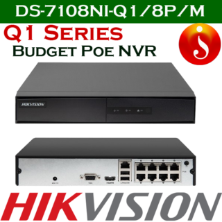 Hikvision best budget 8 port poe NVR DS-7108NI-Q1/8P/M