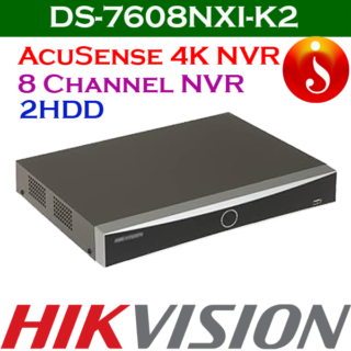 Hikvision Facial Detection And Analytics 4K 2HDD 8ch NVR DS-7608NXI-K2