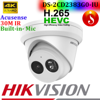 Hikvision 2 line 8mp Line crossing face detection DS-2CD2383G0-IU