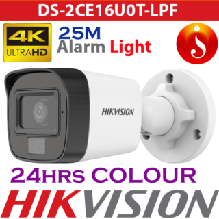 Hikvision 8MP Smart Hybrid Light 25m Camera DS-2CE16U0T-LPF