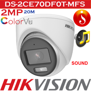 Hikvision 2MP ColorVu Audio Turret Camera DS-2CE70DF0T-MFS