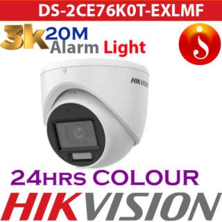 Hikvision 3K Smart Hybrid Light Turret Camera DS-2CE76K0T-EXLMF