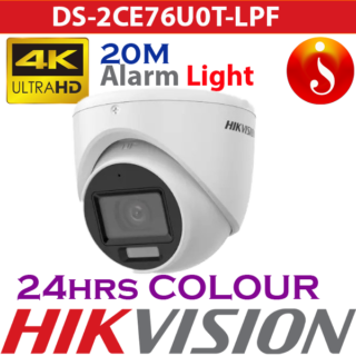 Hikvision 8MP Smart Hybrid Light 20m turret Camera DS-2CE76U0T-LPF