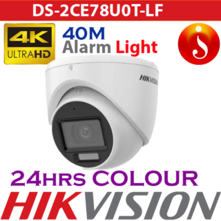 Hikvision 4K Smart Hybrid Light Turret Camera DS-2CE78U0T-LF