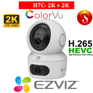 Ezviz H7C Dual-Lens 2K+ Pan & Tilt Wi-Fi two way audio colorvu Camera