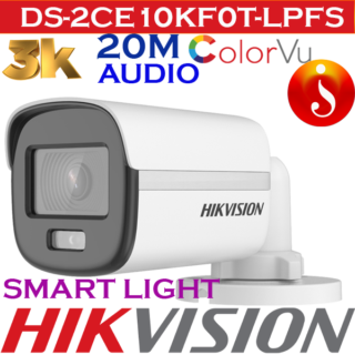 Hikvision 3K ColorVu 5MP Smart hybrid light DS-2CE10KF0T-LPFS