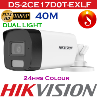 Hikvision 2MP Smart Hybrid Light 40meters Camera DS-2CE17D0T-EXLF