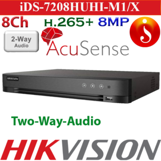 Hikvision Facial Recognition Voice 8MP 4K 8 Ch DVR iDS-7208HUHI-M1/X