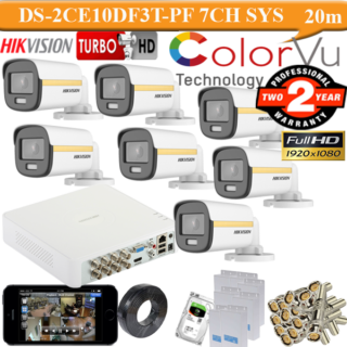 Hikvision 2mp colourvu Gold 7 camera 1TB HDD package