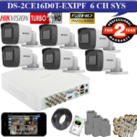 Hikvision full HD night vision 2mp 6 camera kit 1TB HDD