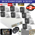 Hikvision full HD night vision 2mp 8 camera kit 1TB HDD
