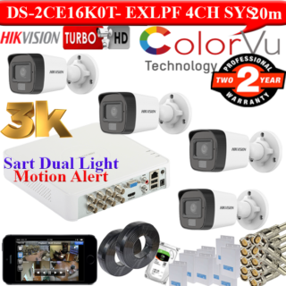 HIKVISION 3K smart dual light 4 camera kit