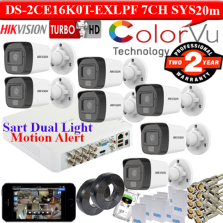 HIKVISION 3K smart dual light 7 camera kit