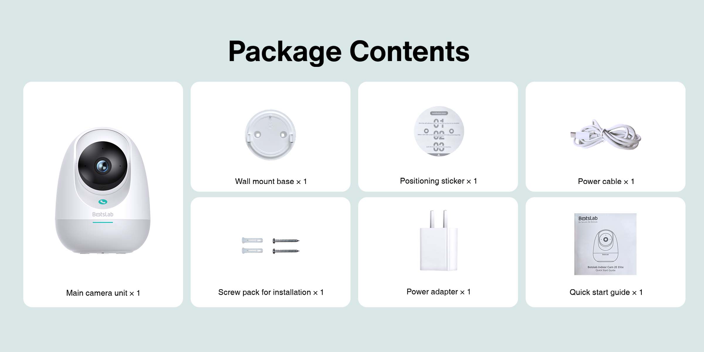 Botslab 360 C213 2K Ultra-wide-angle Indoor Wifi Smart Surveillance ...