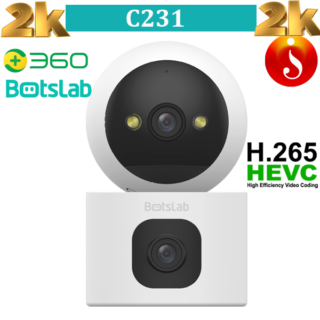 360 Botslab C231 AI 2K 2K Dual LENS Cry detection Wifi camera