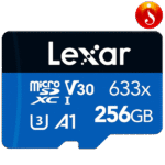 Lexar 256GB High-performance 4K 633x microSDHC microSDXC UHS-I Memory Card