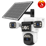 Three Lens 4G solar Camera AOV Always on Video PTZ VStarcam BG621SR-TZ