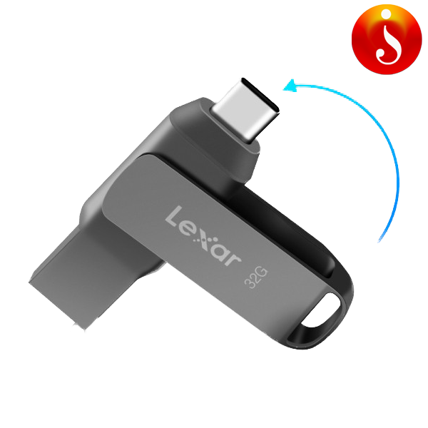 Lexar 32GB c type flash drive JumpDrive D400 USB 3.2 Gen 1 Dual pen drive 1 Lexar 32GB c type flash drive JumpDrive D400 USB 3.2 Gen 1 Dual pen drive