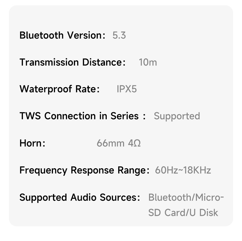 Awei KA13 Bluetooth Wieless HiFi Surround Heavy Bass Mini Portable Outdoor RGB TWS Speaker 13 1 10