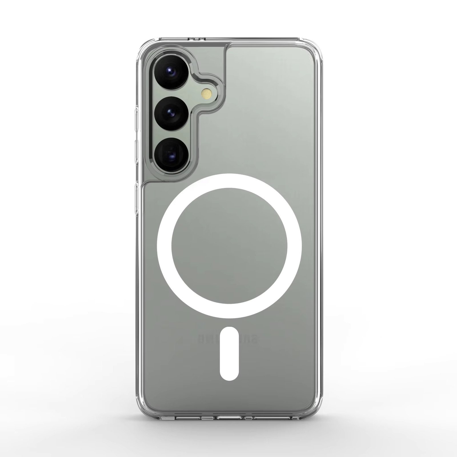 Samsung S23 FE Transparent Magsafe phone cover TPU Magnetic Wireless Charging case 3 Samsung S23 FE Transparent Magsafe phone cover TPU Magnetic Wireless Charging case - Image 3