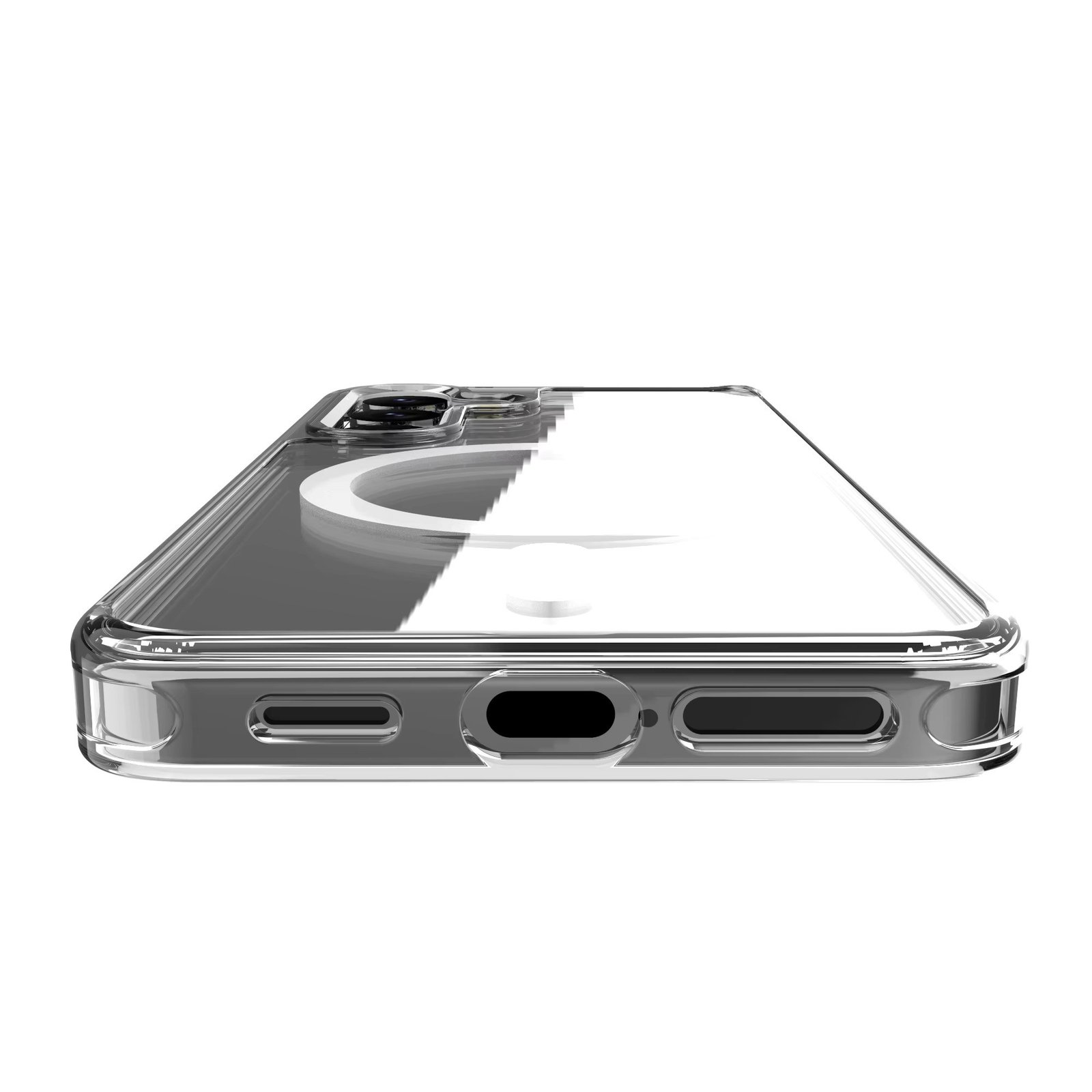 Samsung S23 FE Transparent Magsafe phone cover TPU Magnetic Wireless Charging case 4 Samsung S23 FE Transparent Magsafe phone cover TPU Magnetic Wireless Charging case - Image 4
