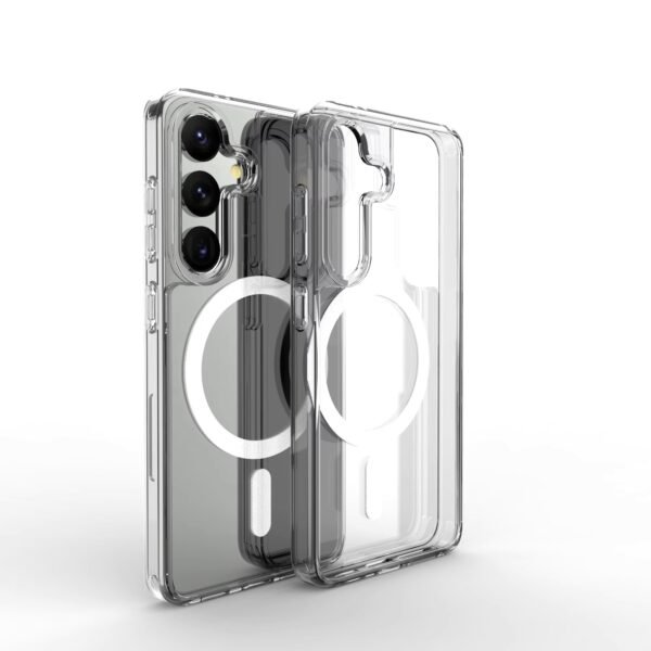Samsung S23 FE Transparent Magsafe phone cover TPU Magnetic Wireless Charging case - Image 2