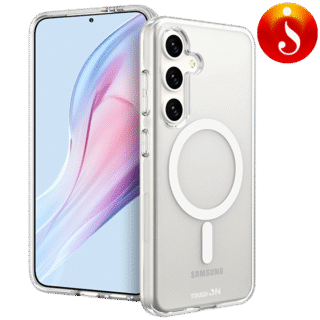 S24 Fe phone cover Magsafe Case Transparent Clear TPU Magnetic Wireless Charging