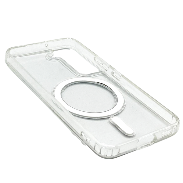 Transparent Magsafe Samsung S23 phone cover TPU Magnetic Wireless Charging case 2 Transparent Magsafe Samsung S23 phone cover TPU Magnetic Wireless Charging case - Image 2
