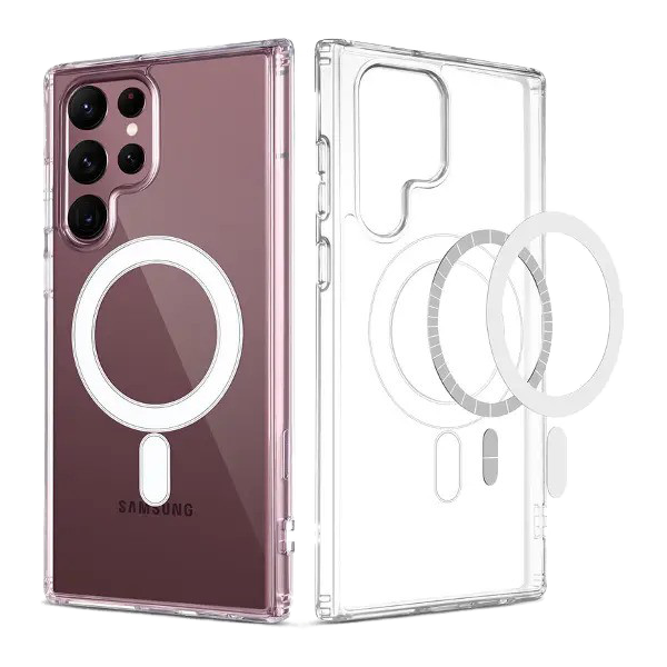 Samsung phone cover S22 Ultra Magsafe Wireless Charging Shockproof Transparent Back Case 3 Samsung phone cover S22 Ultra Magsafe Wireless Charging Shockproof Transparent Back Case - Image 3