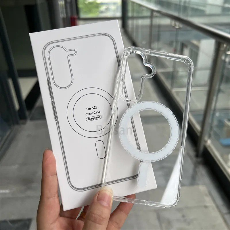 Transparent Magsafe Samsung S23 phone cover TPU Magnetic Wireless Charging case 4 Transparent Magsafe Samsung S23 phone cover TPU Magnetic Wireless Charging case - Image 4