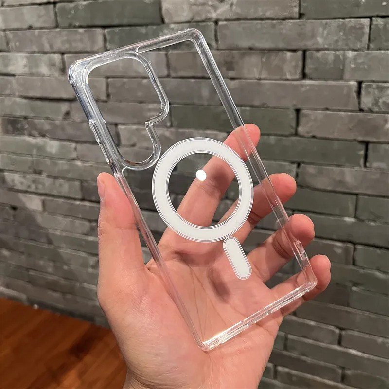 Samsung phone cover S22 Ultra Magsafe Wireless Charging Shockproof Transparent Back Case 9 SamsungmagsafecaseS24ultra 12