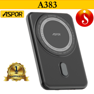 Aspor A383 Magnetic Wireless Charging Powerbank 20W High Speed Power Bank 5000mAh