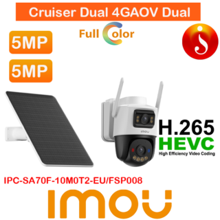 AOV Dual 5MP+5MP Solar Battery auto tracking 4G IPC-SA70F-10M0T2-EU/FSP008