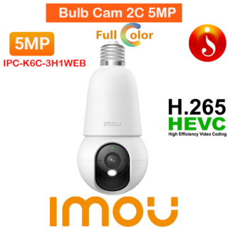Bulb Cam 2C 5MP Wi-Fi PT Bulb Human Detection Camera IPC-K6C-5H1WEB