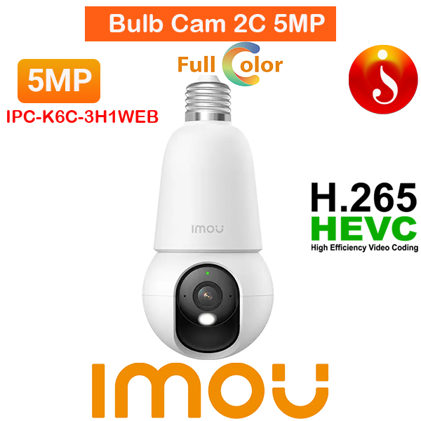 Bulb Cam 2C 5MP Wi-Fi PT Bulb Human Detection Camera IPC-K6C-5H1WEB 1 Bulb Cam 2C 5MP Wi-Fi PT Bulb Human Detection Camera IPC-K6C-5H1WEB