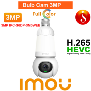 Imou Bulb Cam 8x Digital Zoom 3MP Siren Two-way Audio Camera IPC-S6DP-3M0WEB