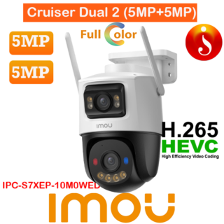 Imou 10MP Dual-Lens Wireless CCTV Red-Blue Warning Lights Camera IPC-S7XEP-10M0WED
