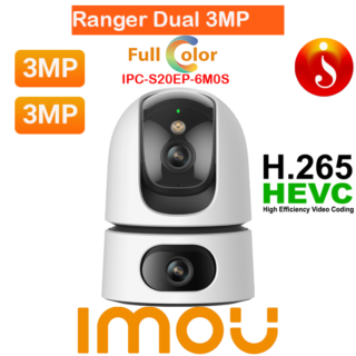 IMOU Ranger Dual, 6MP, Indoor Dual Lens Pan Tilt Smart Wi-Fi Security Camera IPC-S20EP-6M0S
